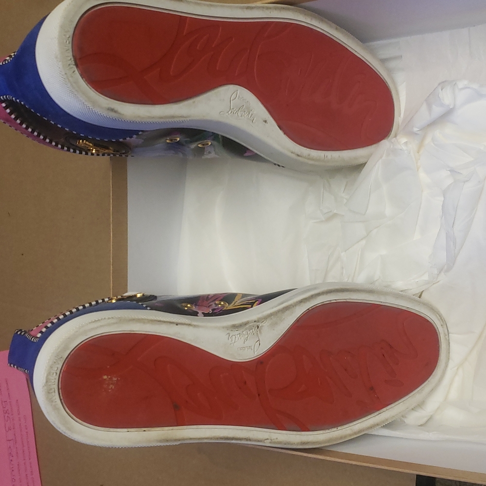 Christian Louboutin Multicolor High-Top Sneakers - Picture 4 of 7